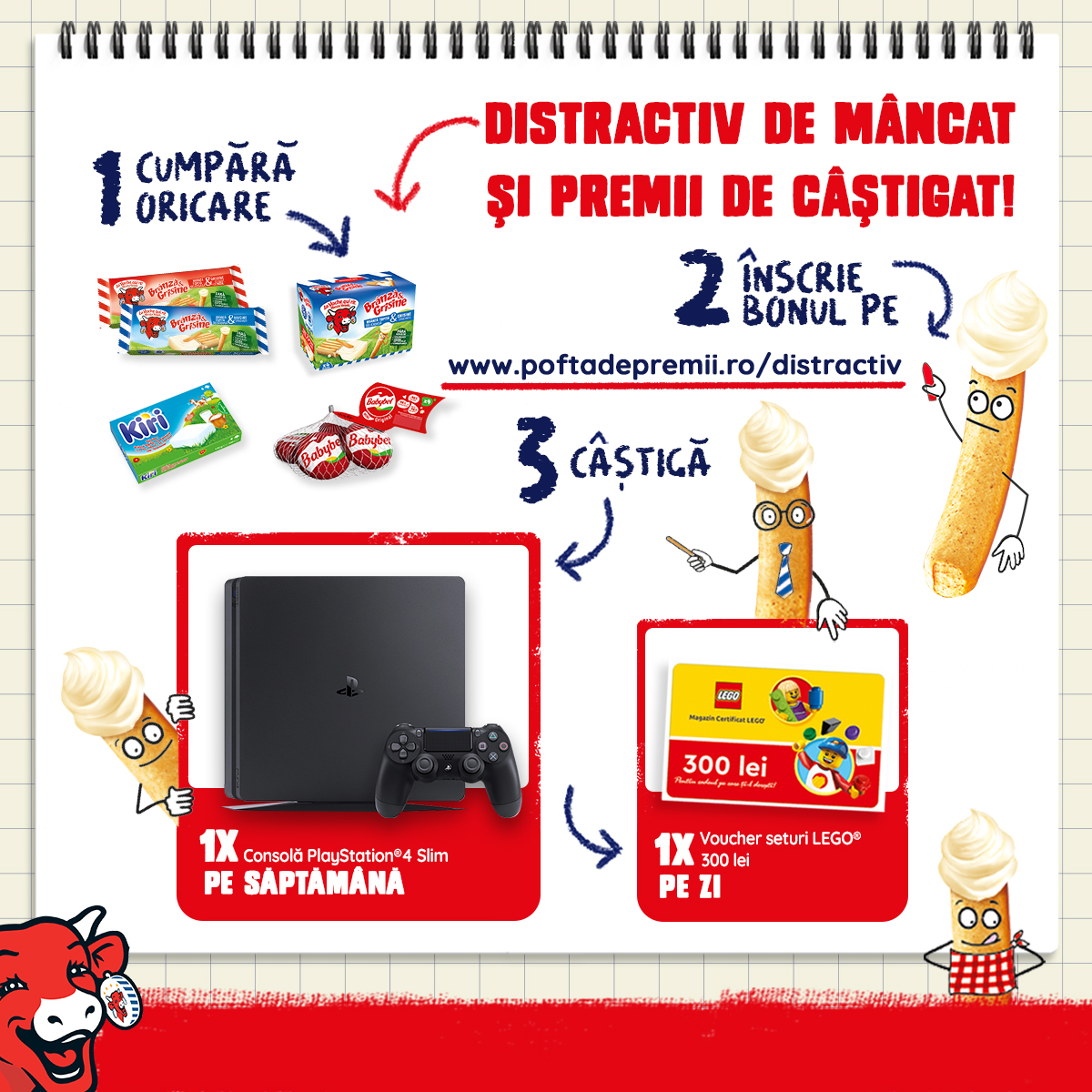 Distractiv de mancat si premii de castigat